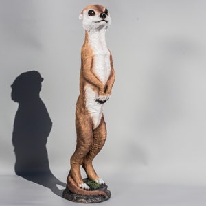 Meerkat Statue *Wildlife Sculpture *Outdoor Garden Keepsake *African Animal *Gopher Figurine Large *Ground Squirrel *Safari Back Yard Decor