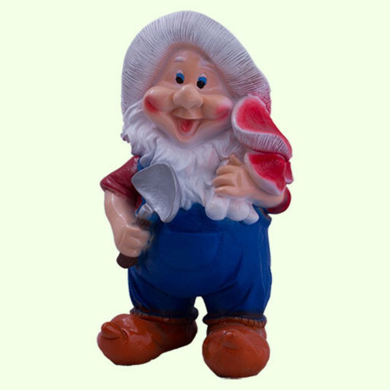Garden Gnome dwarf Statue large Sculpture outdoor Decor Etsy