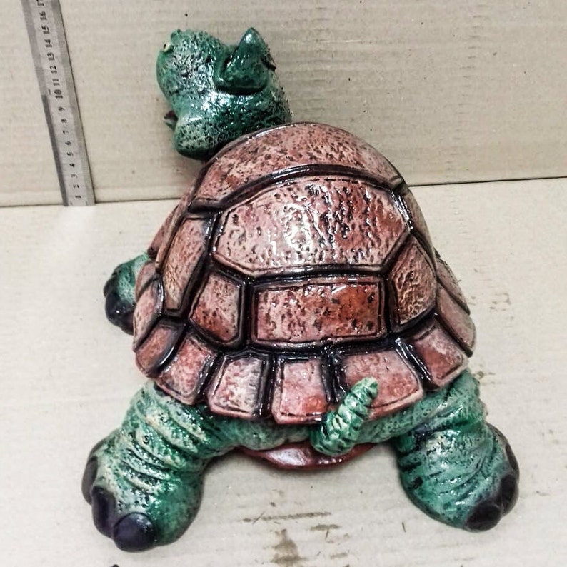 Large Piggy Bank Coin Bank Adult Turtle Statue Cash Box Etsy