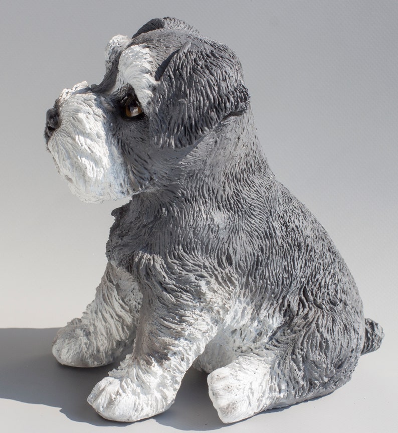Schnauzer Memorial Statue terrier Dog Figure pet Sculpture Etsy UK