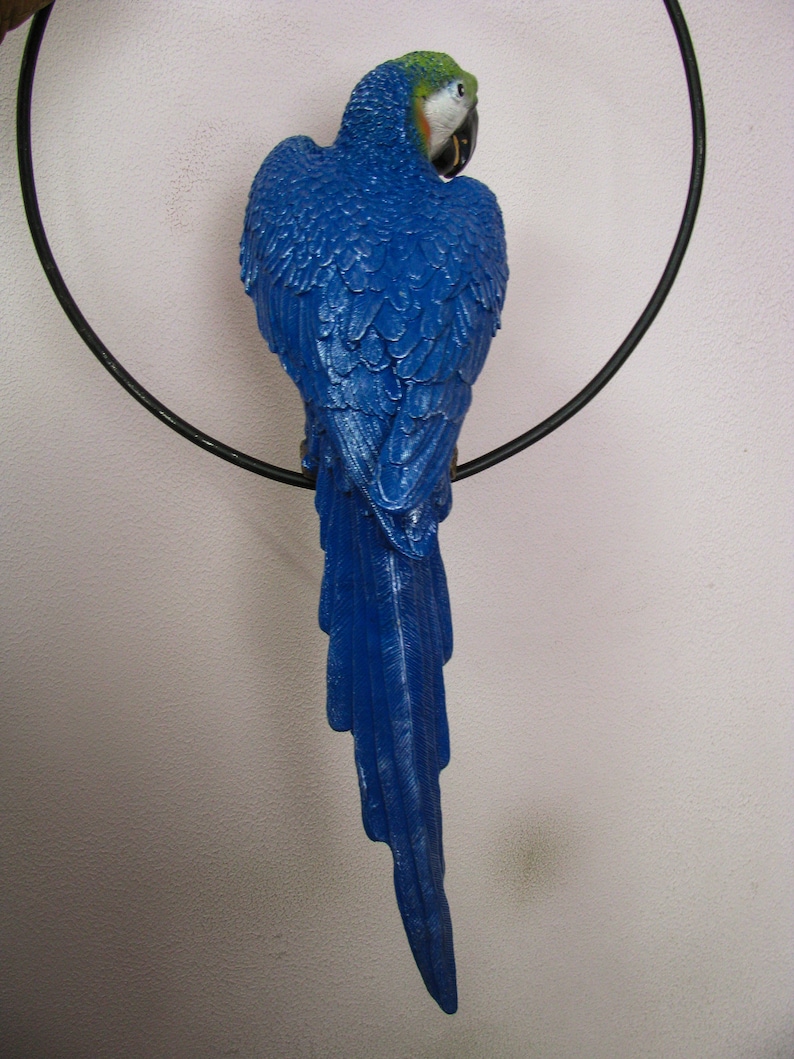 Parrot Hanging pet Memorial garden Statue Large sculpture Etsy