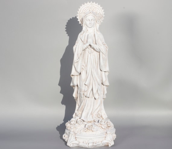 聖母 マリア像 キリスト教美術彫刻像 高さ約29cm 聖母 マリア像 キリスト教美術彫刻像 高さ約29cm 雑貨おまとめ