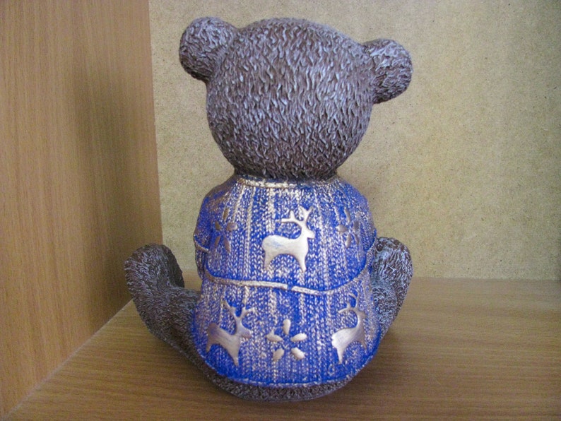 Teddy Bear Figurine baby Bear Statue garden Sculpture Animal Etsy UK