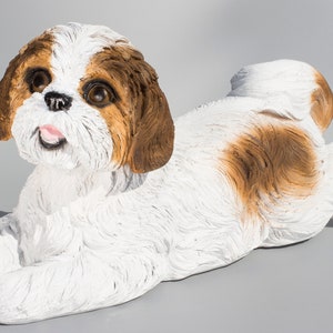 Shih Tzu Urn *Cremation Statue Pet Ashes *Dog Loss Memorial *Unique Grave Casket Sculpture *Decorative Sympathy Gift *Animal Funeral Tribute