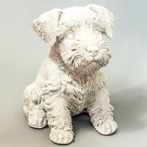 Airedale Terrier Urn for Ashes Unpainted *Dog Memorial Statue Ready to Paint *Pet Cremation Sculpture *Grave Funeral Keepsake *Sympathy Gift
