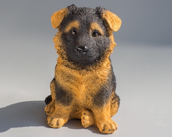 Dog Coin Bank Figurine *Unique Money Cash Storage Adult Kid *Piggy Box Shepherd *Keepsake Home Decor Animal *Useful Interior Babyshower Gift