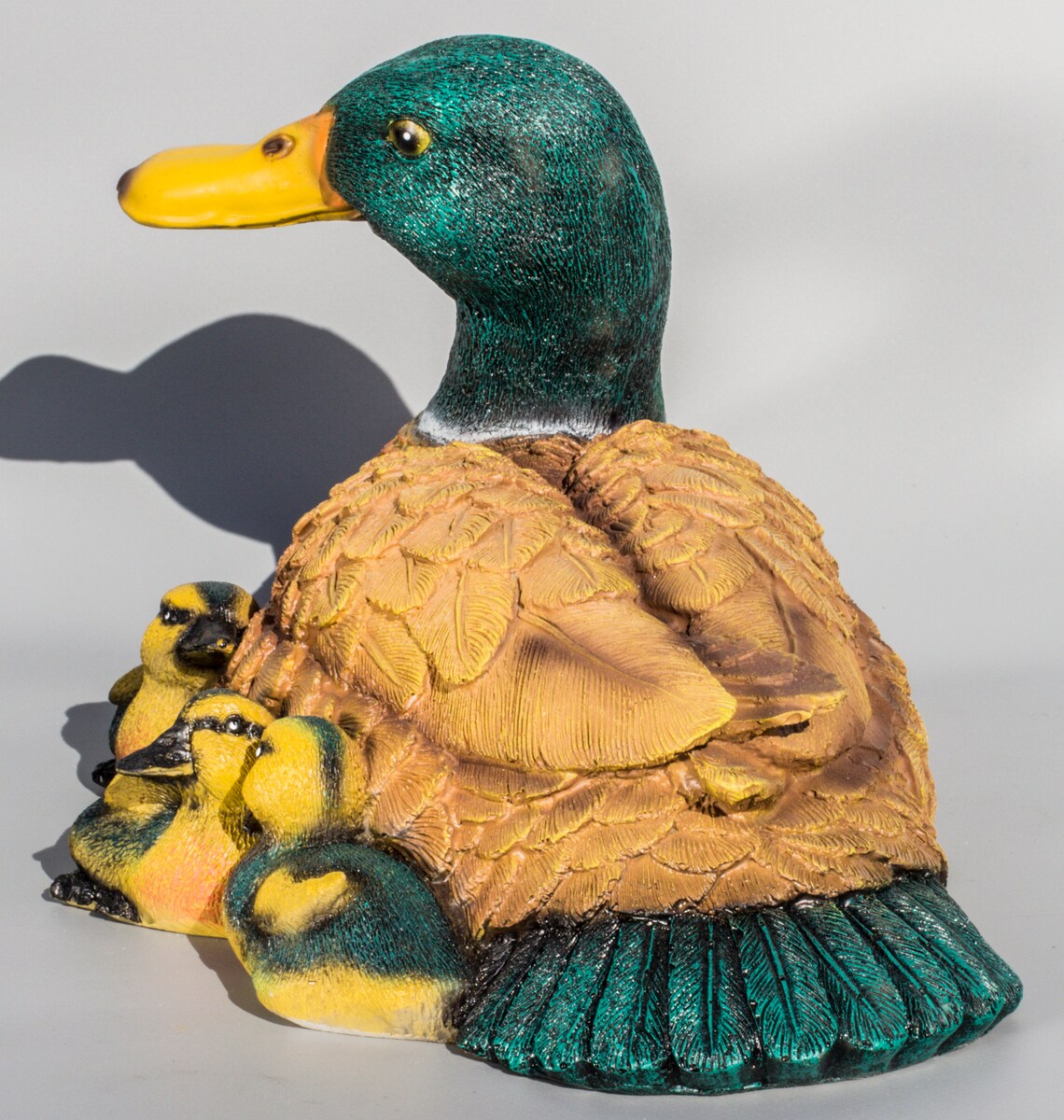 Garden Statue Duck Mallard Figurine Wild Bird Sculpture Etsy