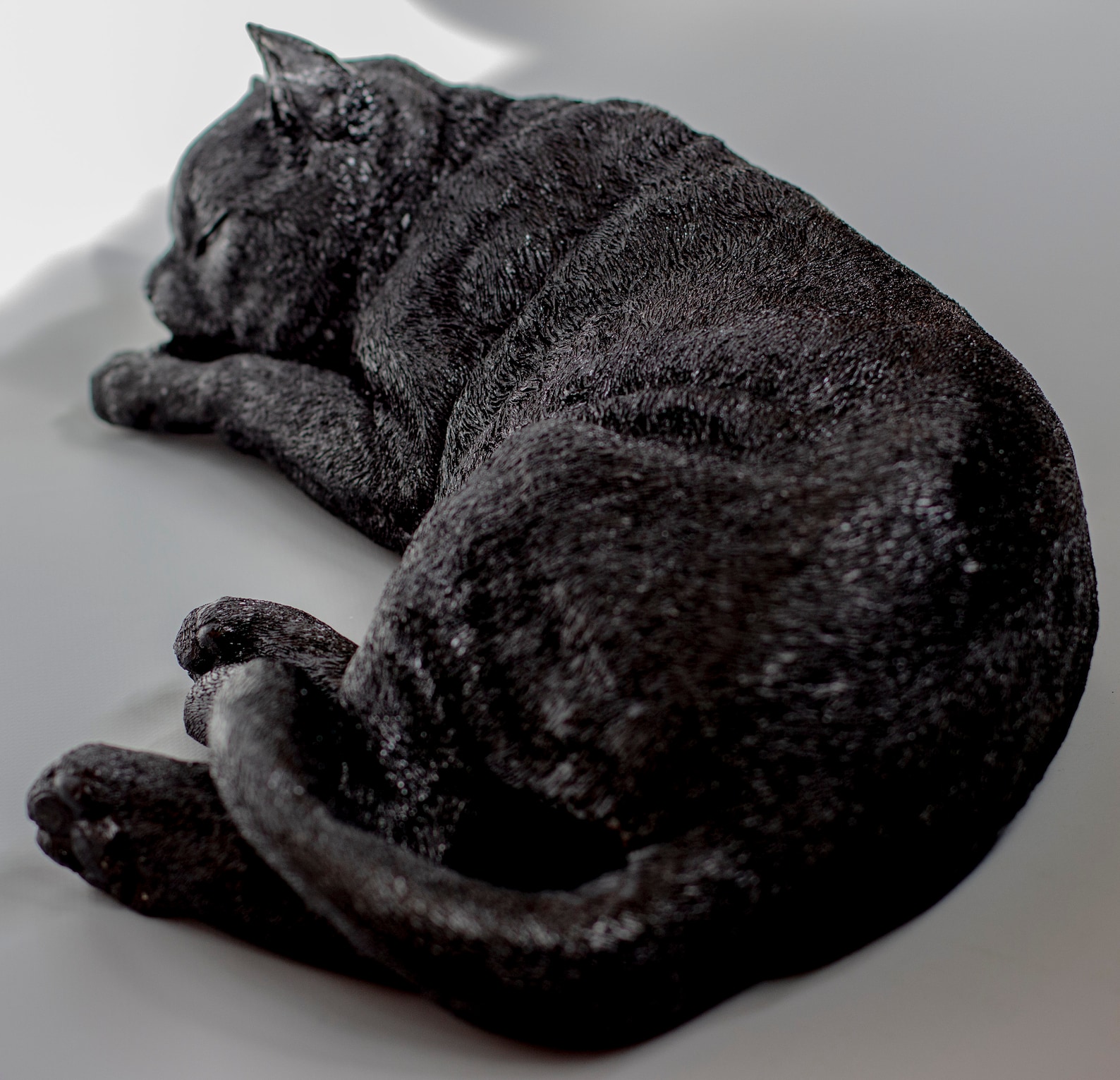 Large Cat Statue Sleeping Cat Statue Memorial Pet Ornament Grave ...