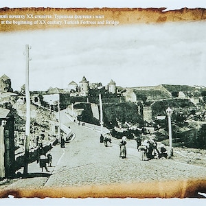 Città da cartolina *Storia della città vecchia *Fortezza Kamenets Podolsk *Collezione di città del mondo *Cartolina da collezione ucraina *Cartolina fotografica reale rara