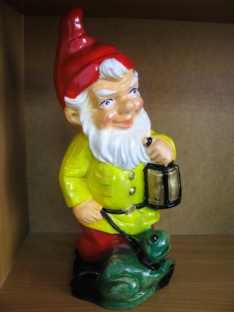 Garden Statue Large dwarf Figure traditional Gnome Etsy
