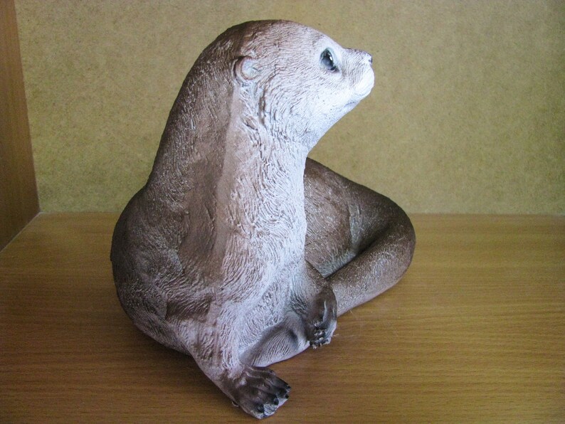 Otter Sculpture Wildlife Animal Figure Outdoor Garden | Etsy