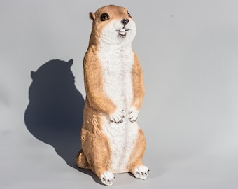 Badger Sculpture *wildlife Animal Figurine *outdoor Garden Badger Sculpture *wildlife Animal Figurine *outdoor Garden