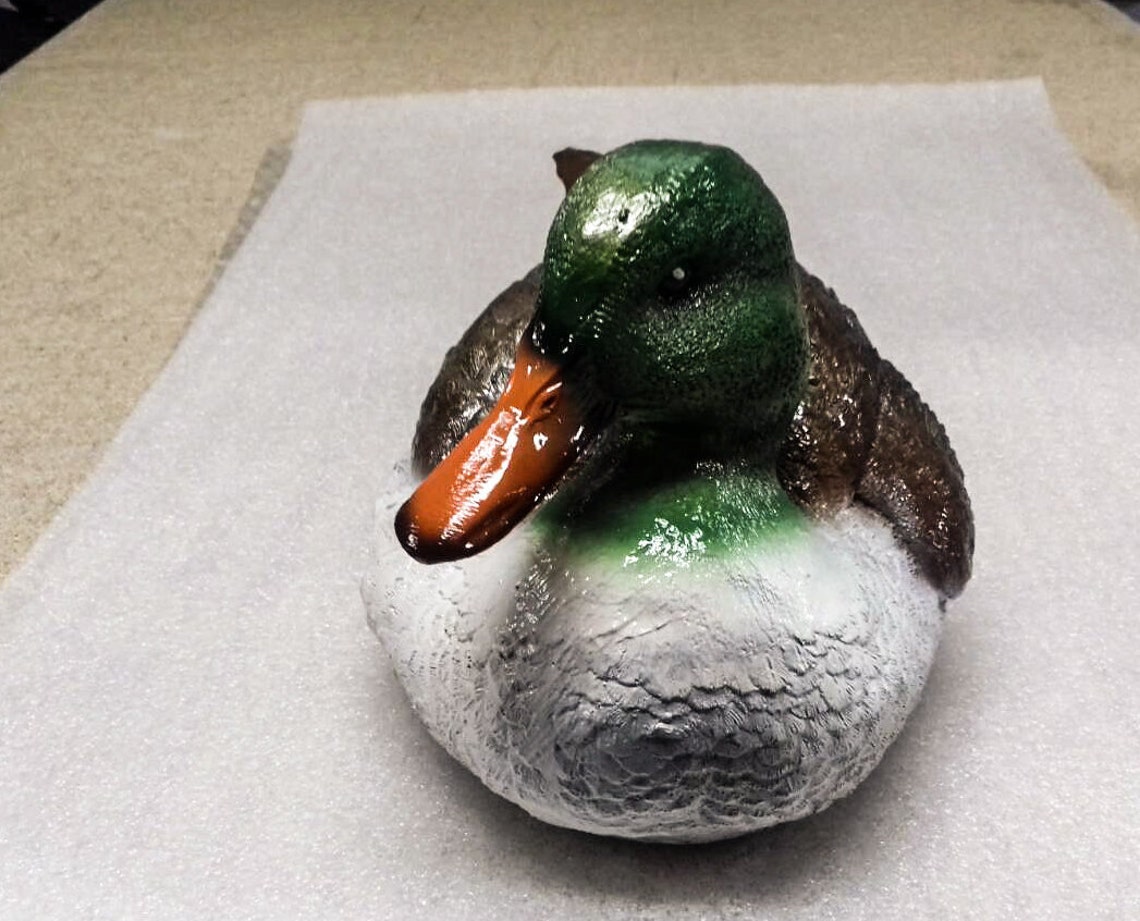 Duck Statue Bird Sculpture Outdoor Wildlife Figurines Large Etsy