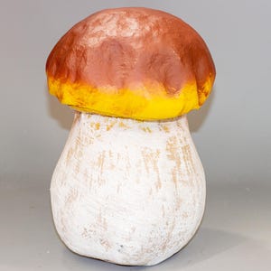 Porcini Mushroom Sculpture Large *Back Yard Garden Statue *Plant Artificial *Forest Decoration Outdoor *Figure Lawn Flowerbed Keepsake Gifts