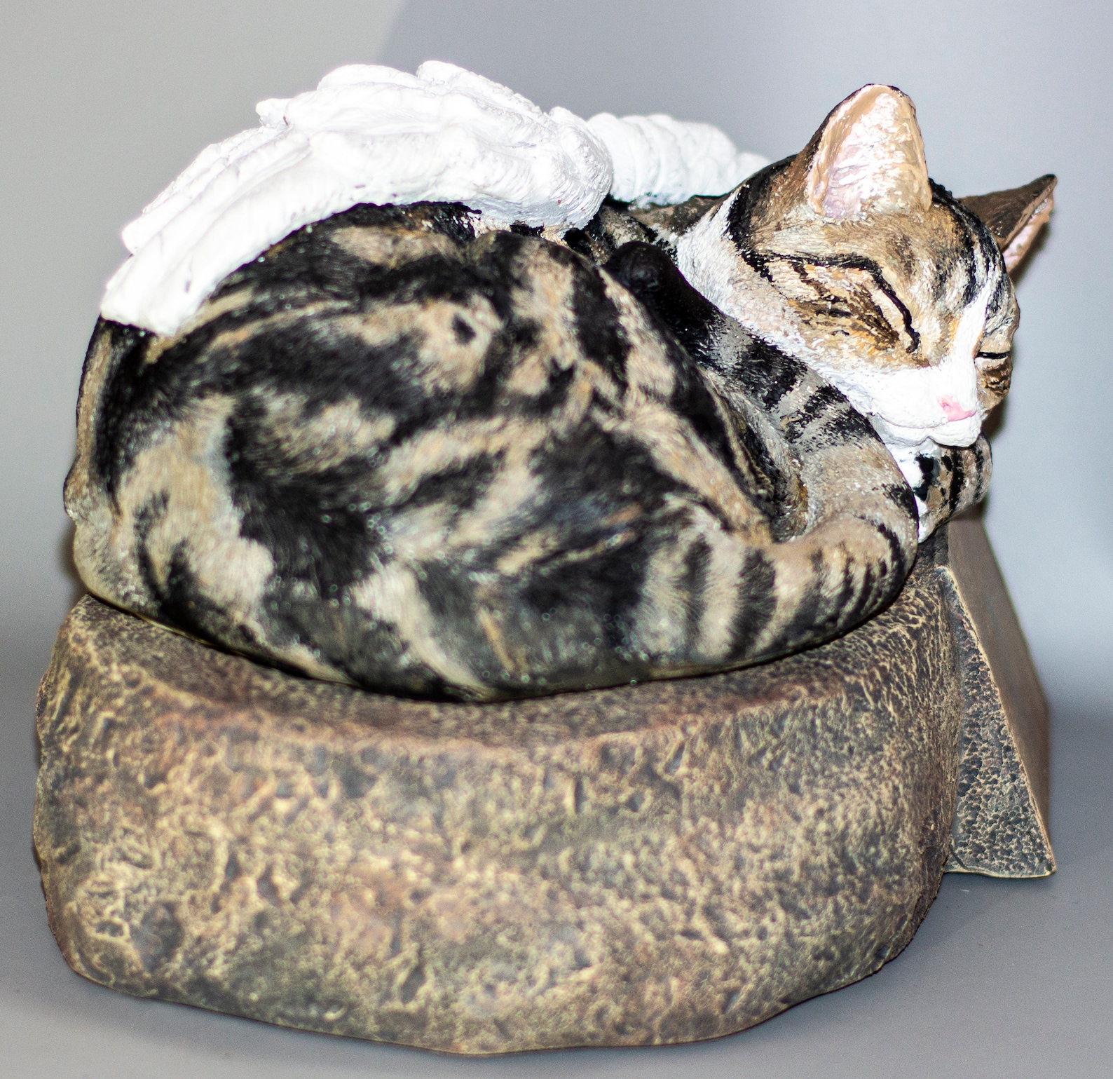 Cat Angel Wings Memorial Urn With Personalization sleeping Etsy