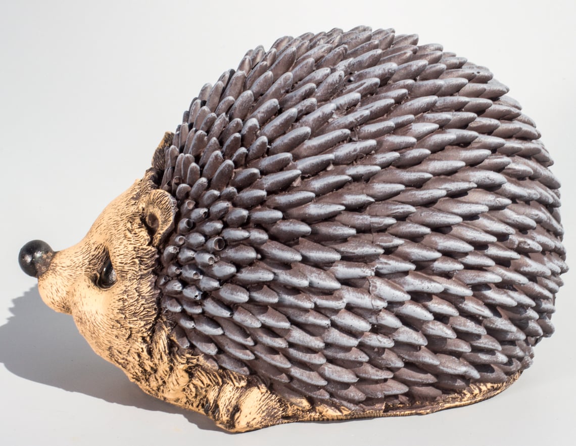 Hedgehog Statue wildlife Sculpture forest Animal Figurine Etsy