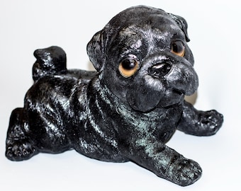 Dog Coin Bank Large *Money Pot Cash Storage Decorative *Unique Piggy Box Pet *Keepsake Animal Sculpture *Useful Interior Business Gift Adult