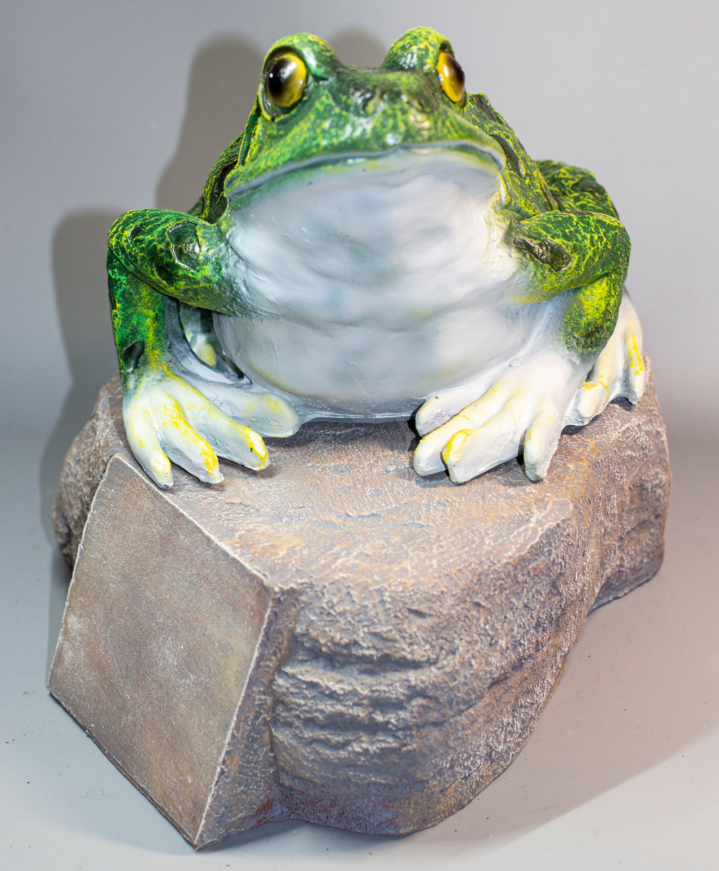 Frog Memorial Urn For Human Ashes - 10 Inch Tall Blue Ceramic Urn, Holds 200 Cubic Inches, For Adult Women Or Men