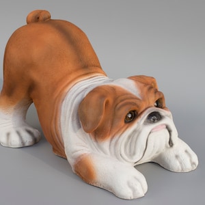 English Bulldog Urn *Cremation Statue Dog Ashes *Pet Memorial Tribute Burial Casket *Animal Sympathy Gifts *Unique Keepsake Funeral Figurine