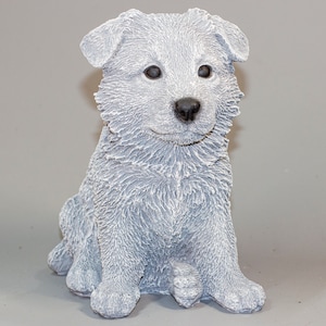 Siberian Husky Figurine *Dog Memorial Sculpture *Unique Funeral Statue Keepsake *Outdoor Home Garden Decor Animal *Pet Loss Remembrance Gift