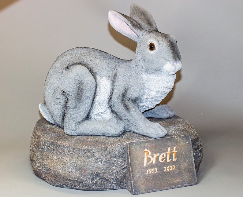 Peter Rabbit Headstone Rabbit Memorial Headstone *bunny Cremation Urn Ashes *pet Remembrance ...