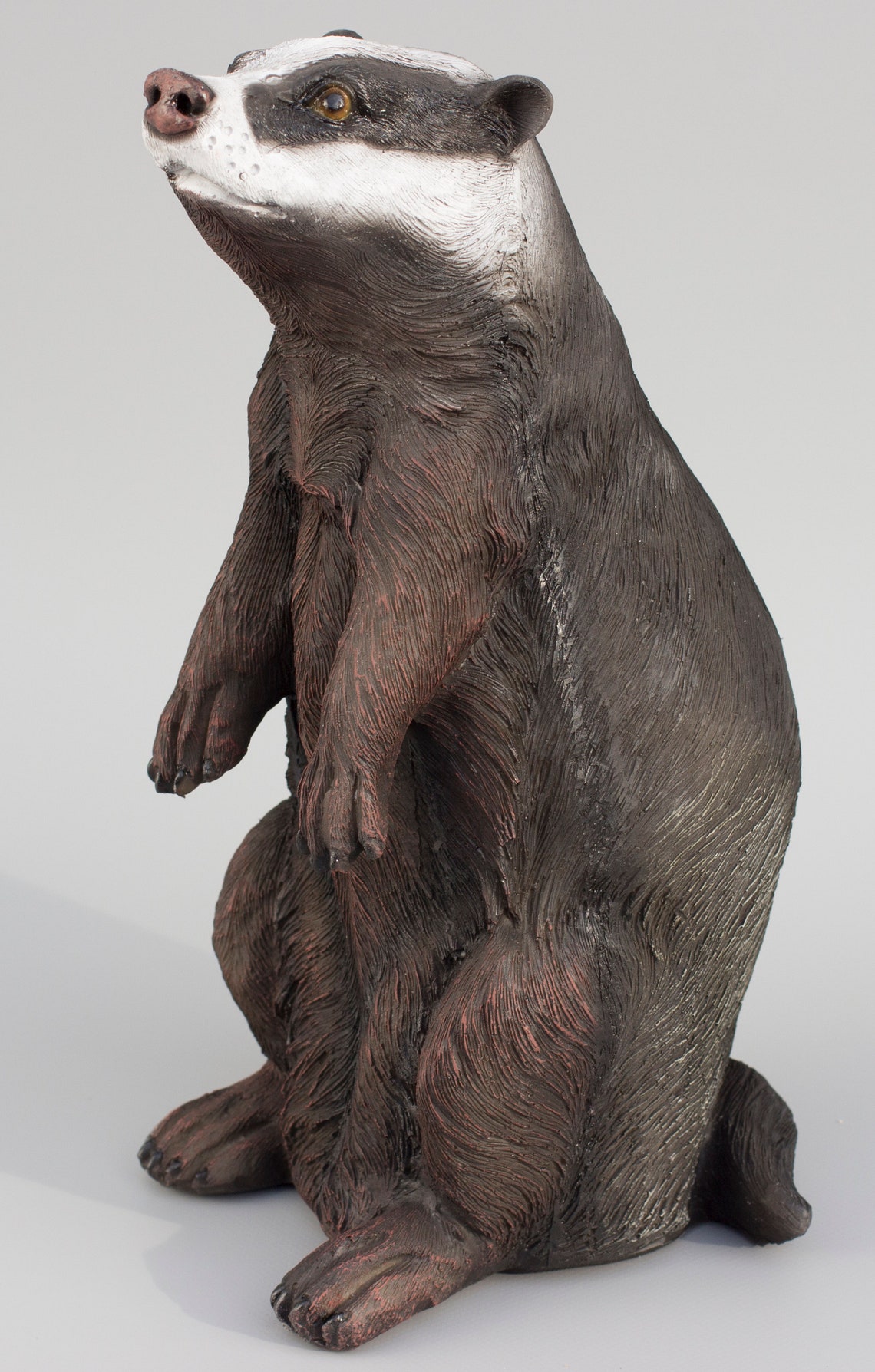 Badger Sculpture wildlife Animal Figurine outdoor Garden Etsy UK