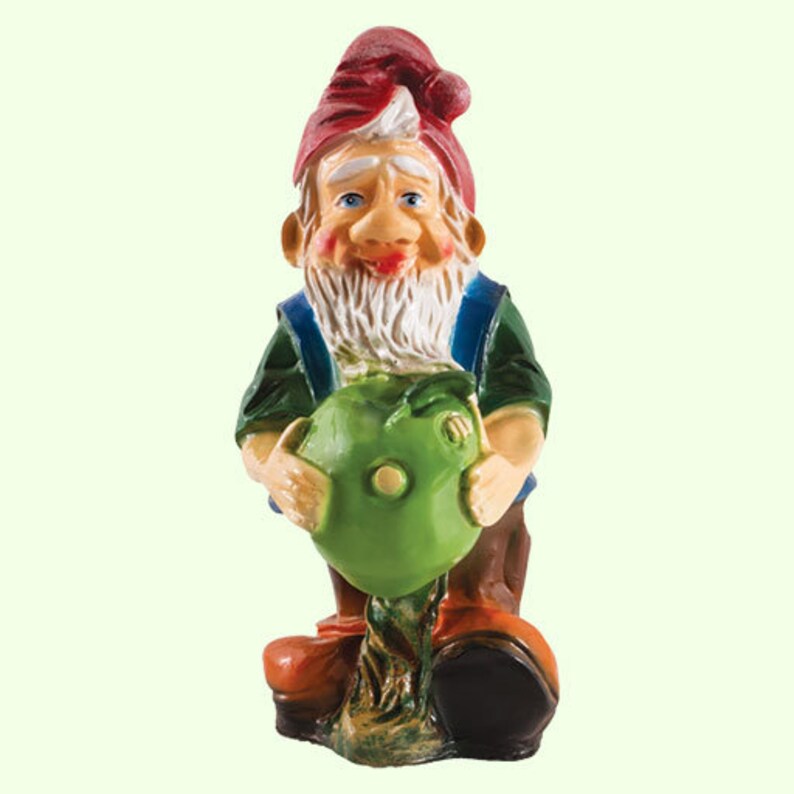 Garden Statue Large Dwarf Figure Traditional Gnome Etsy