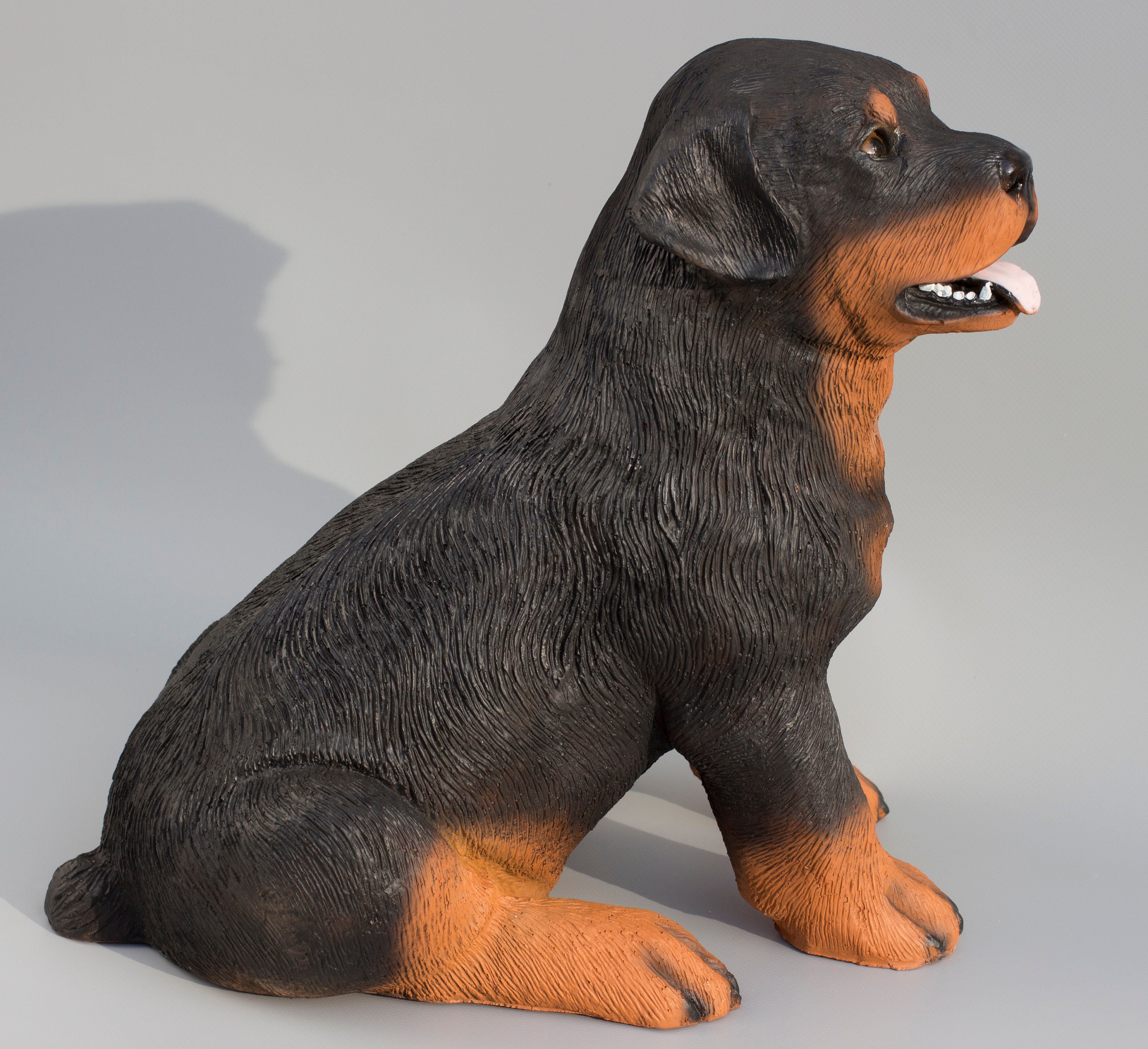 Rottweiler Statue Memorial *garden Sculpture Large *outdoor Grave Decor ...