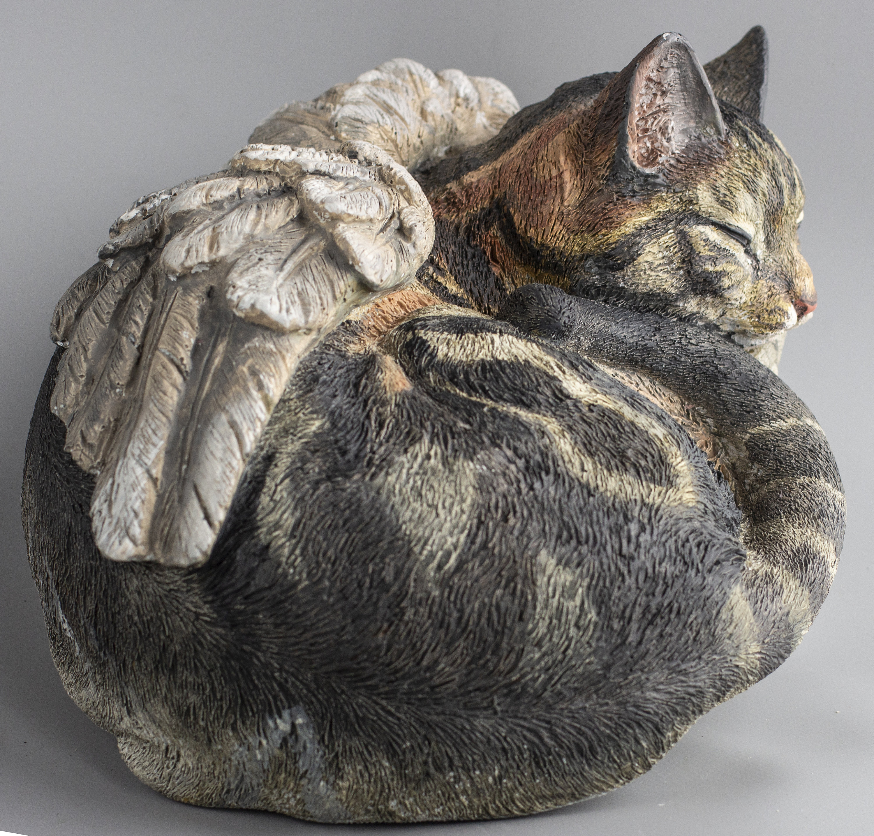 Cat Urns With Personalization Cat Angel Memorial Sleeping Etsy
