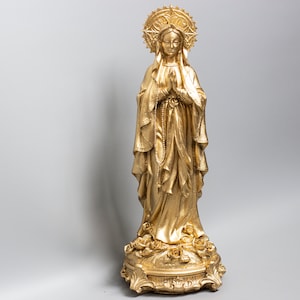 Our Lady Statue *Virgin Mary Figurine *Religious Sculpture *Mother of God Praying *Christian Altar Decor *Madonna Statuary *Saint Holy Gifts
