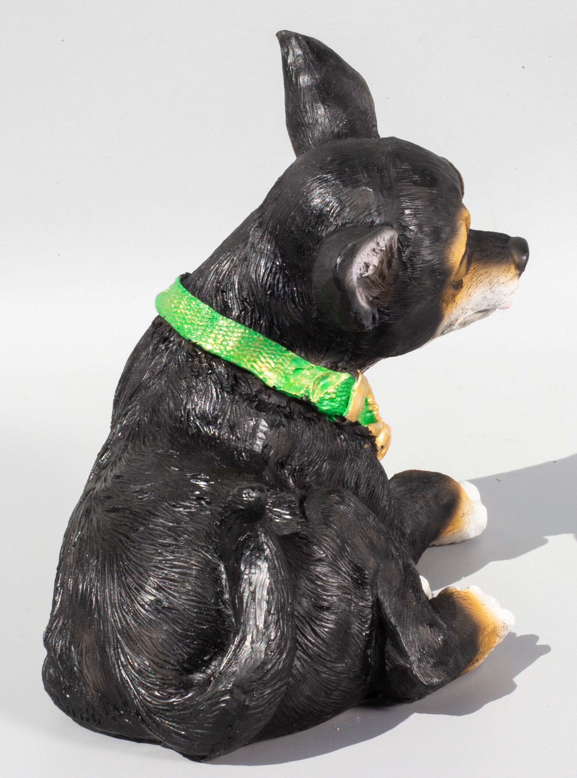 Black Chihuahua Sculpture *dog Memorial Garden *funeral Figurine