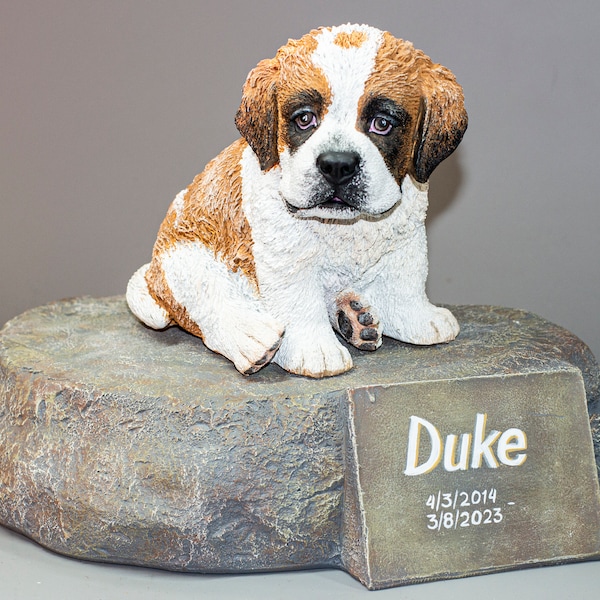 Urn for Saint Bernard Etsy