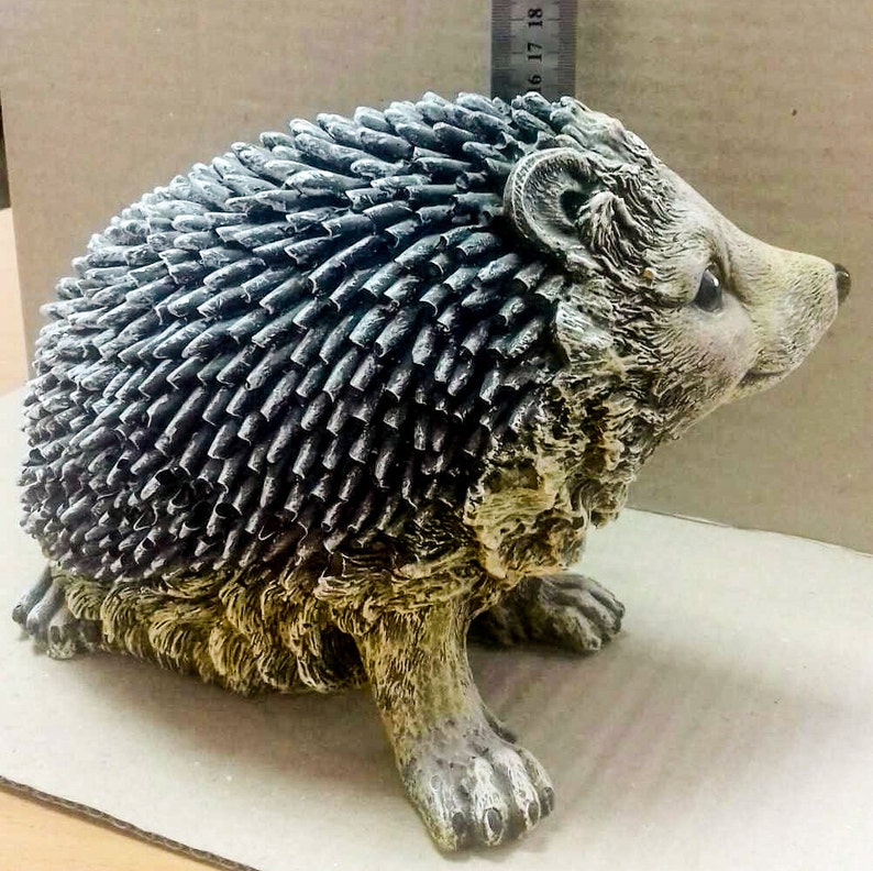 Large Garden Hedgehog figurine Hedgehog garden Decor Animal Etsy