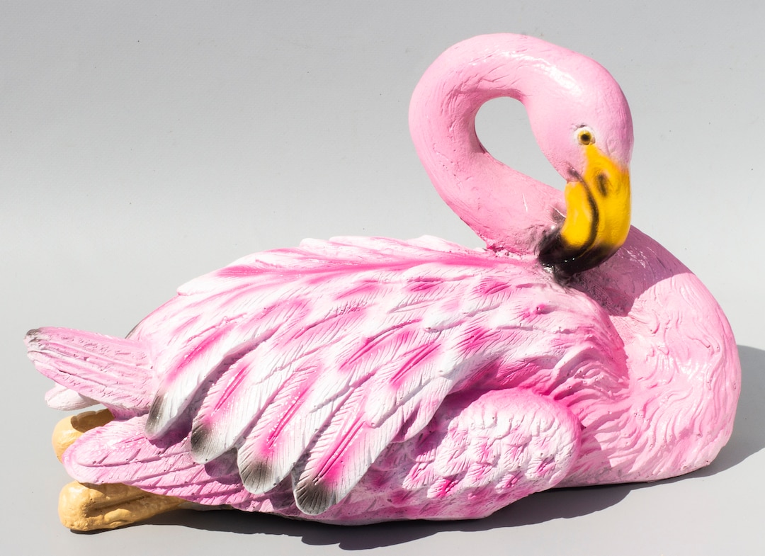 Flamingo Statue bird Sculpture Outdoor wildlife Lawn Decorations garden