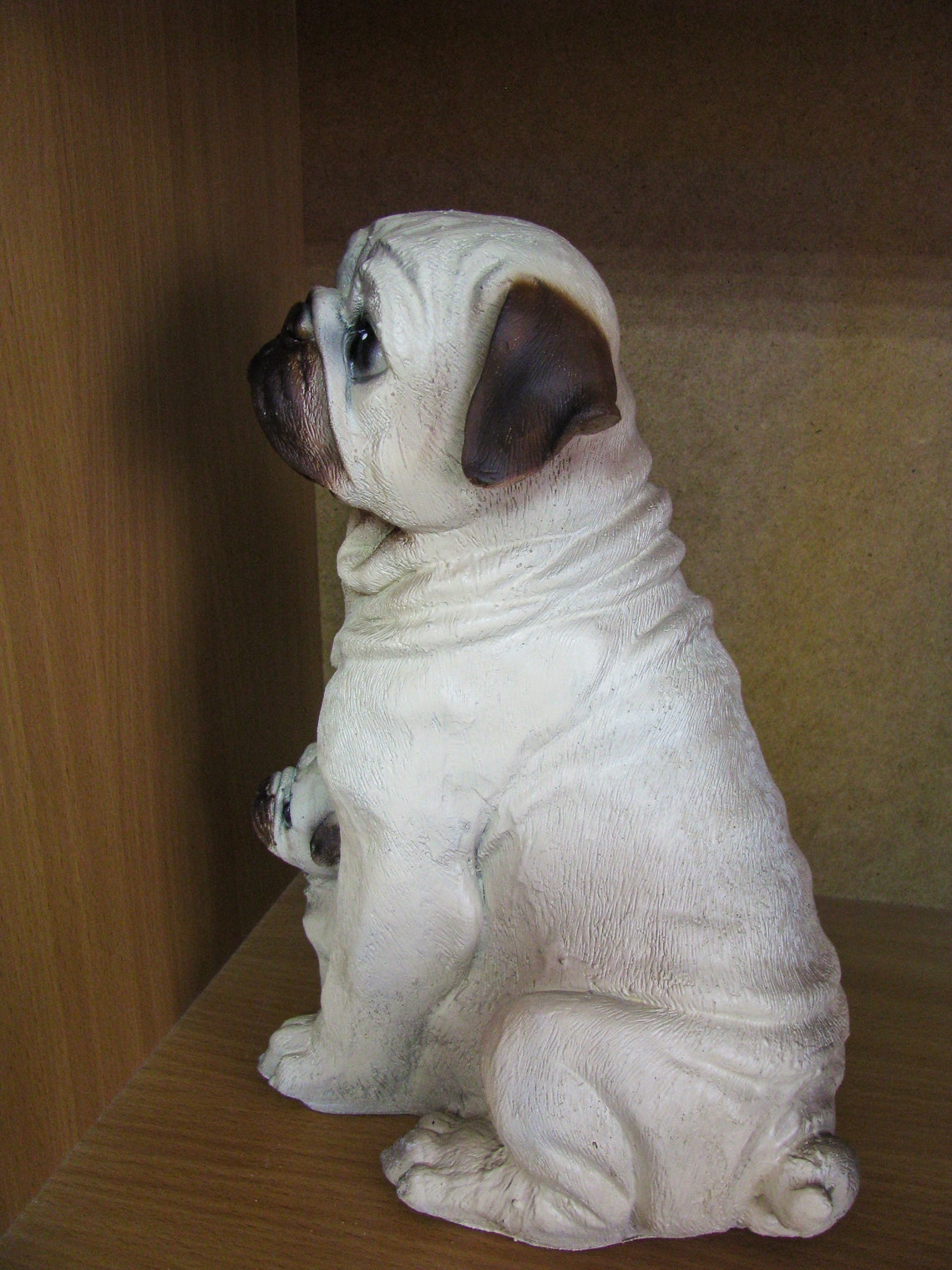 Pug Dog Figurine Garden Statue Large Exterior Decoration Etsy