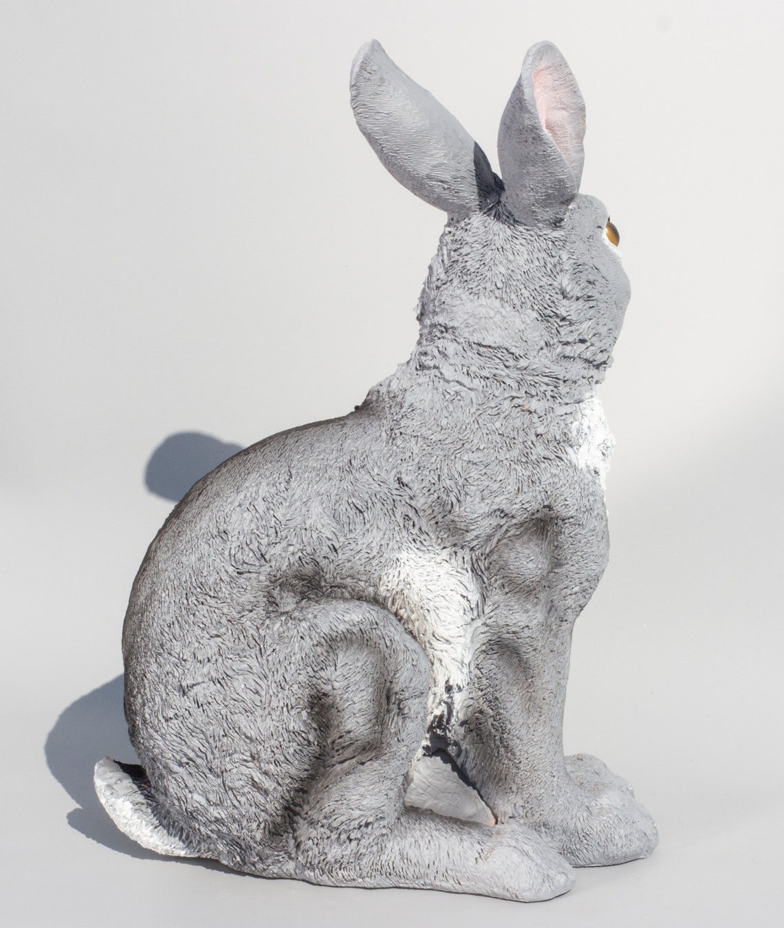 Rabbit Statue Garden Bunny Sculpture Wildlife Forest Animal Etsy