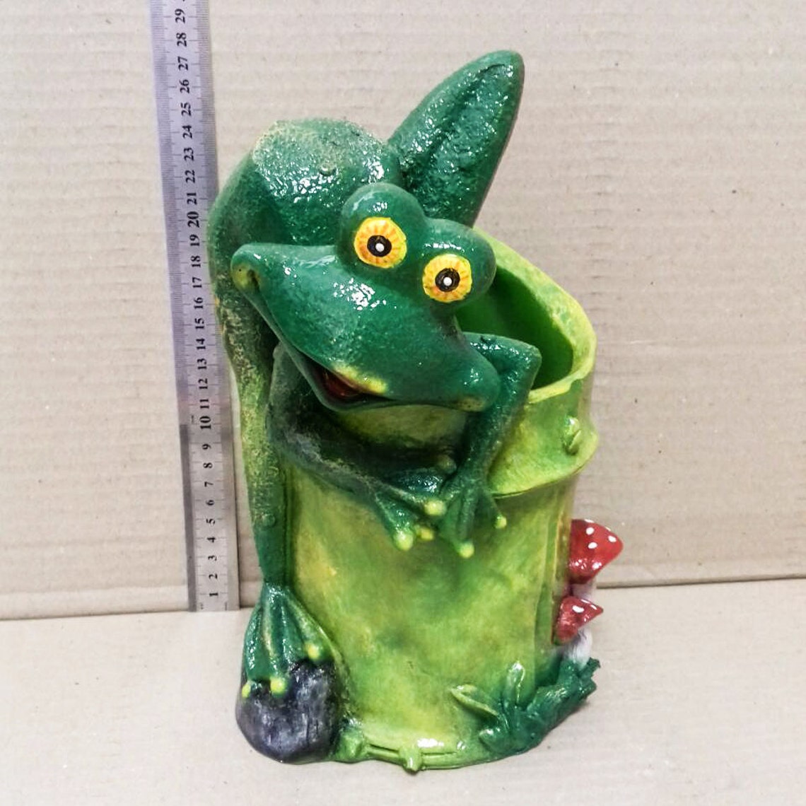 Frog Toad Sculpture Decorative Flower Pots Outdoor Plant Etsy