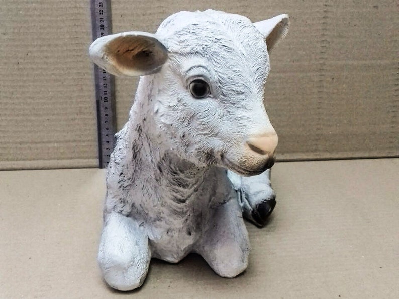 Garden Statue Large sheep Statue garden Decor Lamb | Etsy