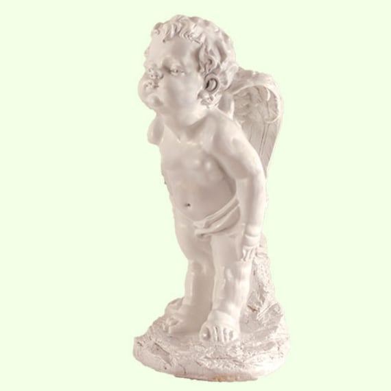Large Angel Statue Kissing Cupid Romantic Garden Decor - Garden Angel Statue Large Large Angel Statue Kissing Cupid Romantic Garden Decor - Garden Angel Statue Large