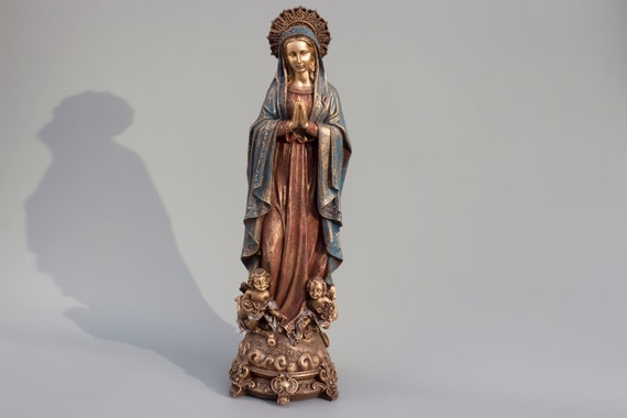 聖母マリア像 * 聖母マリアの置物 * 宗教彫刻 * 聖母神 * 祝福