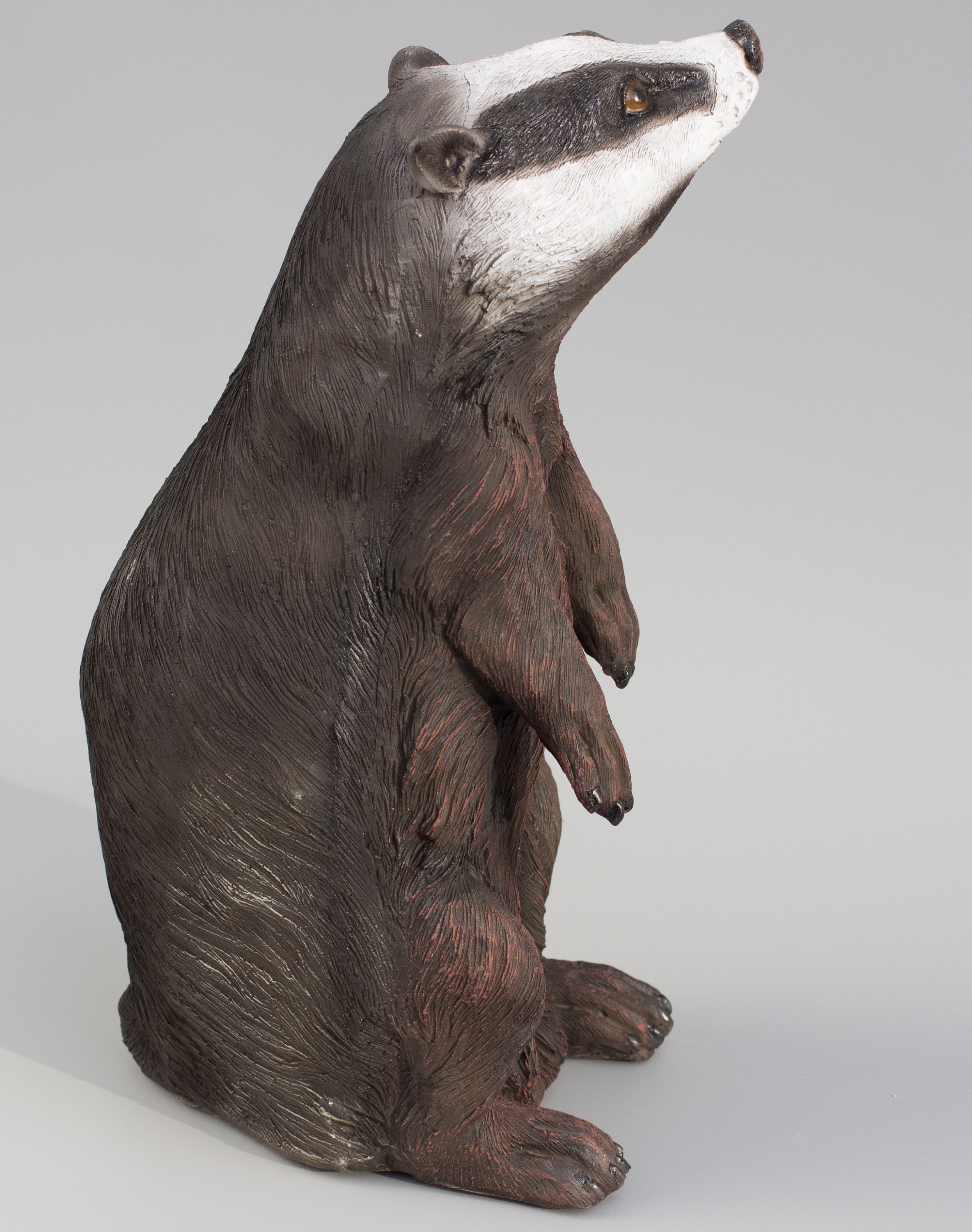 Badger Sculpture wildlife Animal Figurine outdoor Garden Etsy UK