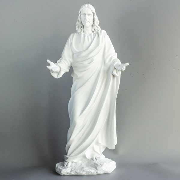 Holy Father Statue *Jesus Christ Figurine White *Christian Sculpture *Religious Decor God *Home Saint Ornament *Spiritual Gifts *Prayer Lord