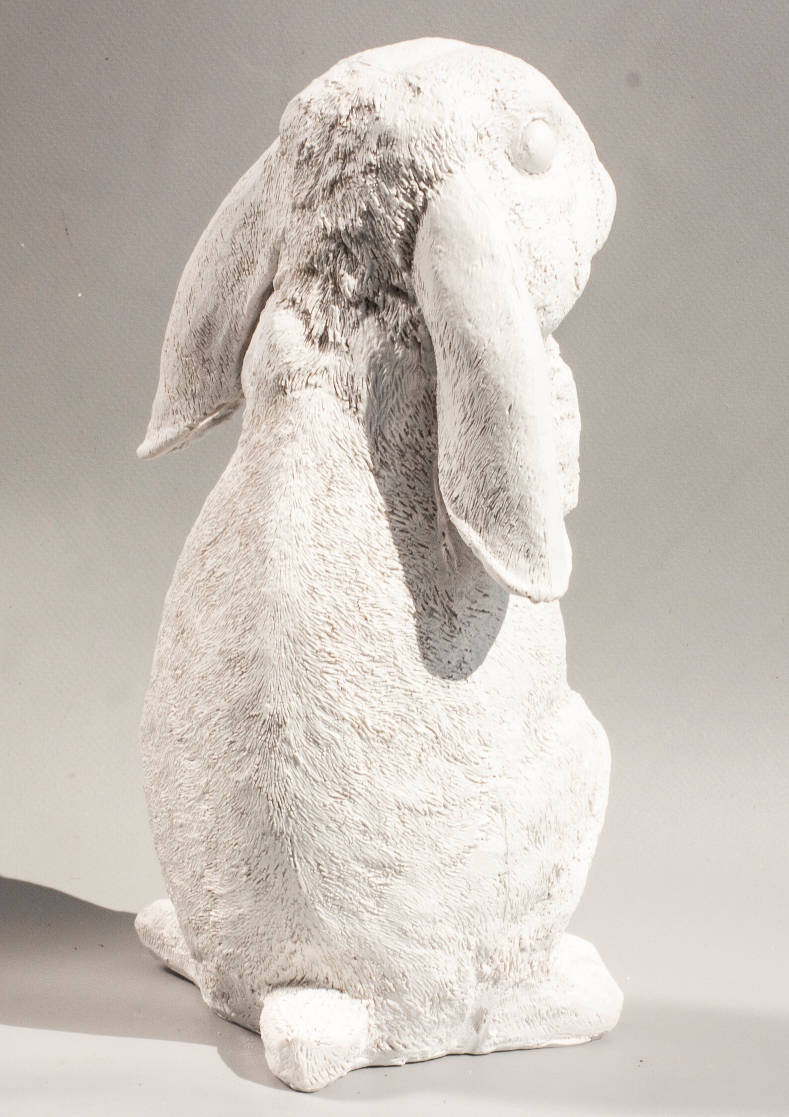 Bunny Statue Unpainted *lop Eared Rabbit Memorial Ready to Paint ...