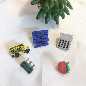 School Teachers Button Pins (Various Choices)