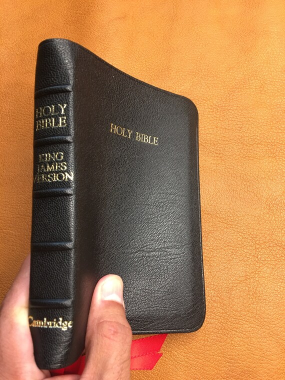 Cambridge KJV Pocket Reference Bible in Sokoto Goatskin Made Etsy