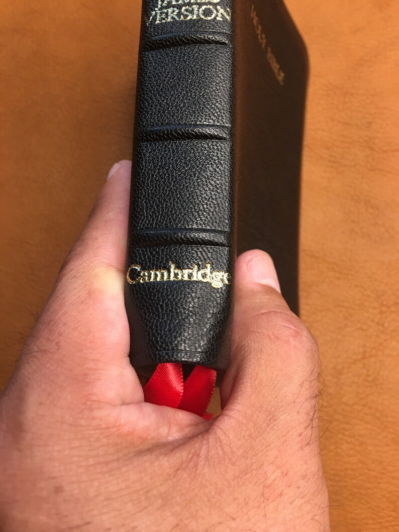 Cambridge KJV Pocket Reference Bible in Sokoto Goatskin Made Etsy Canada