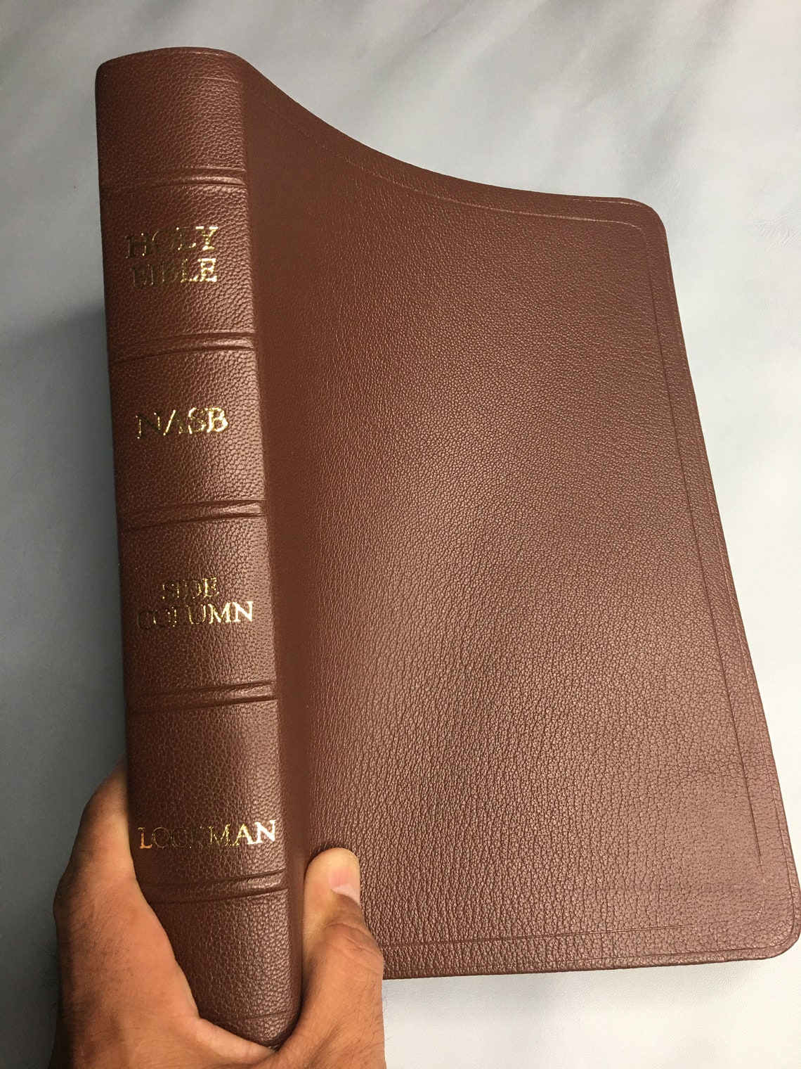 NASB Side Column Wide Margin Sully Goatskin Bible Made To Etsy