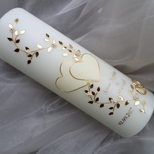 Bougie de mariage, bougie nuptiale, bougie de noces, Kerzini, H001