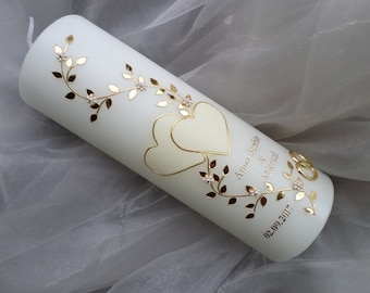 Wedding candle, bridal candle, marriage candle, Kerzini, H001