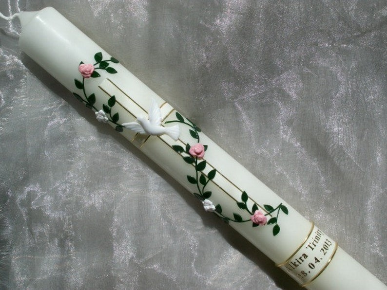 Baptism candle, communion candle, baptism candles, communion candles, baptism candle girls, baptism candle long, baptism candle boys, baptism boy, baptism girl, image 1